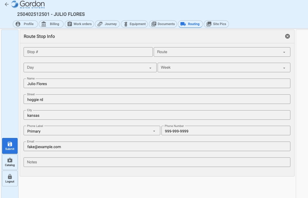 Plumbing system close-up